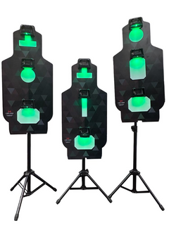 Responsive Laser Targets 3 pack + Tripods + Case  [LA-CQB-3]