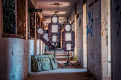 Responsive Laser Targets 3 pack + Tripods + Case  [LA-CQB-3]